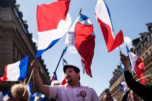 Walk of the Front National in Paris