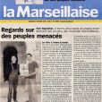 Article - La Marseillaise - exhibition Ethnocolor - rozenn leboucher